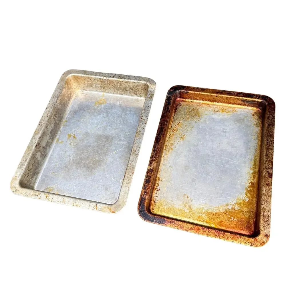 Pair (2) Rema 4595120 Aluminum 13”x9”x2.25” / 1 1/8” Insulated Baking /Cake Pans